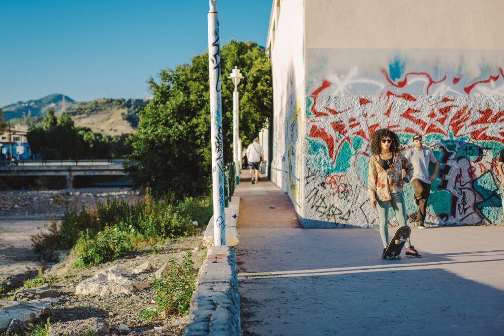 Enjoying-at-graffiti-park